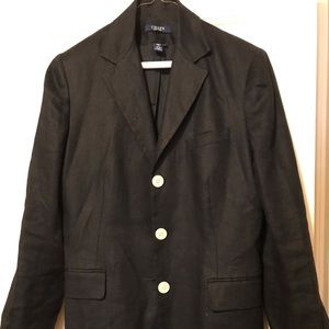 Women’s  Chaps Black Linen Jacket Size 10 - Like New
